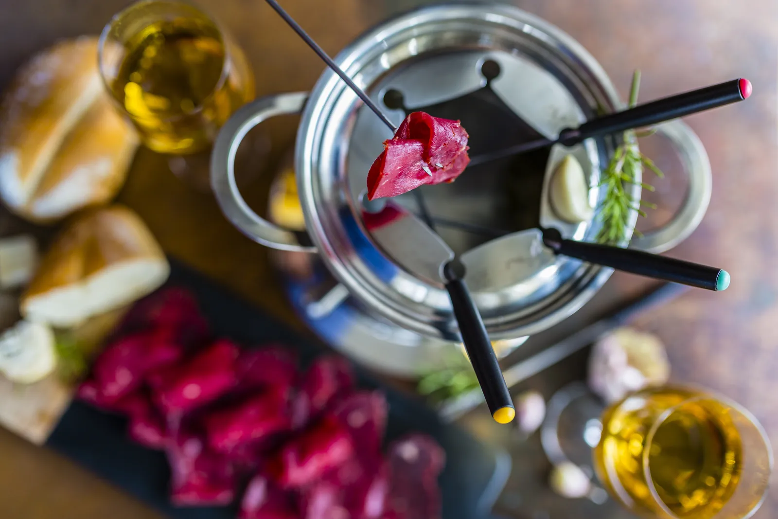 Fondue chinoise mit Überall drüber