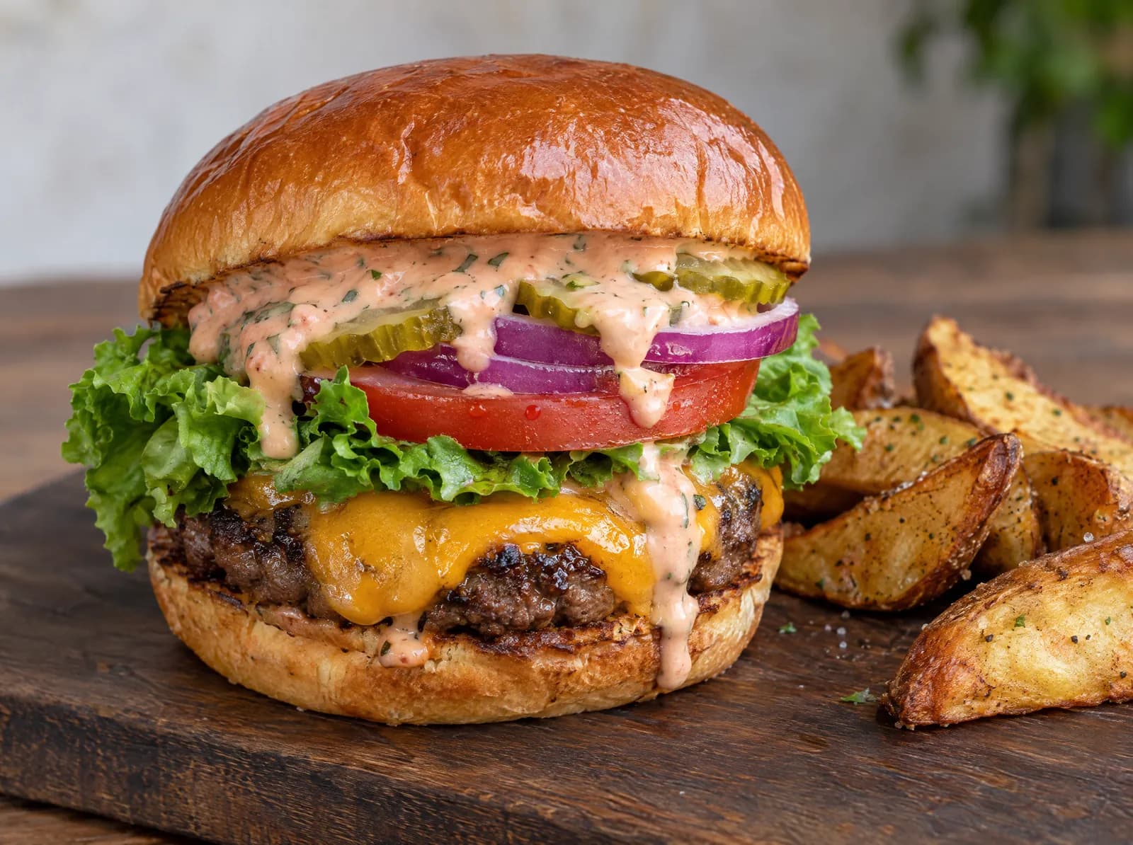 Burger mit Überall drüber